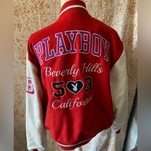 Pacsun x playboy letterman bomber jacket